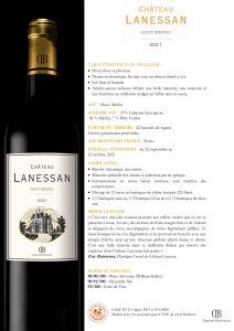 PRIMEURS CHATEAU LANESSAN 2021